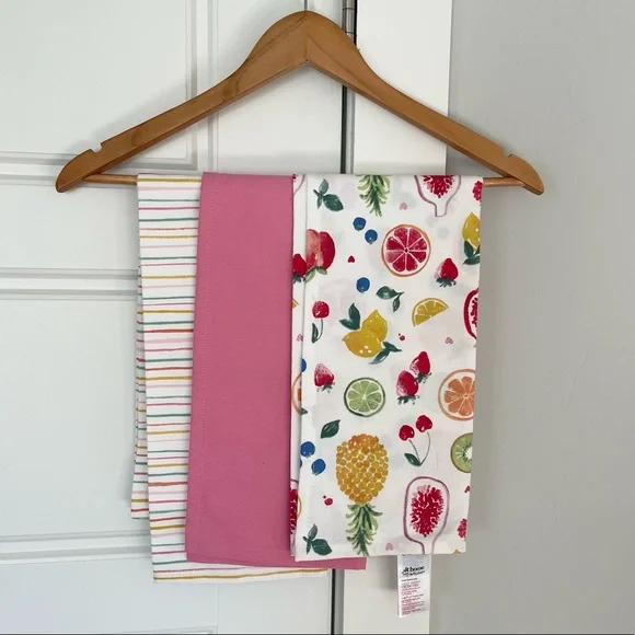 Ashley Thomas Cotton 3 Pack Tea Towel Set - Picture 1 of 5